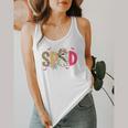Sped Teacher Halloween Ghost Special Education Preppy Fall Flowy Tank, funny design Sped Teacher Halloween Ghost Special Education Preppy Fall Flowy Tank, funny design