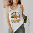 I Teach The Cutest Pumpkins In The Patch Groovy Teacher Fall Flowy Tank, funny design