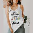 I Teach Tiny Humans About Jesus Sunday School Teacher Flowy Tank, funny design I Teach Tiny Humans About Jesus Sunday School Teacher Flowy Tank, funny design