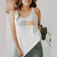 Vintage Play Is Learning Back To School Toddler Teacher Flowy Tank, funny design Vintage Play Is Learning Back To School Toddler Teacher Flowy Tank, funny design