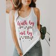 Visually Impaired Teacher Braille Bible Verse Walk By Faith Flowy Tank, funny design Visually Impaired Teacher Braille Bible Verse Walk By Faith Flowy Tank, funny design