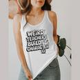 Weird Teachers Build Character School Pun Flowy Tank, funny design Weird Teachers Build Character School Pun Flowy Tank, funny design