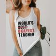 World's Best Okayest Teacher ACY025a For Men Women Flowy Tank, funny design World's Best Okayest Teacher ACY025a For Men Women Flowy Tank, funny design