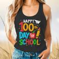 100th Day Of School Teachers Kids Happy 100 Days Flowy Tank, gift for family, gift for coworker