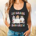 1st Grade Boo Crew Groovy Halloween Floral Ghost Kid Teacher Flowy Tank, gift for family, gift for coworker