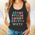 ABC Cute Monster Alphabet Halloween Teacher Costume Kids Flowy Tank, gift for family, gift for coworker ABC Cute Monster Alphabet Halloween Teacher Costume Kids Flowy Tank, gift for family, gift for coworker