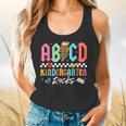 ABCD Kindergarten Rocks Pencil Lightning Teachers Rock Boys Flowy Tank, gift for family, gift for coworker