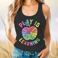 Apple Retro Play Is Learning Kindergarten Teacher Daycare Flowy Tank, gift for family, gift for coworker