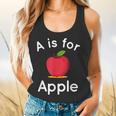 A Is For Apple Toddler Kindergarten Preschool Teacher Flowy Tank, gift for family, gift for coworker A Is For Apple Toddler Kindergarten Preschool Teacher Flowy Tank, gift for family, gift for coworker