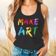 Make Art Painter Artist Teacher Artsy Men Women Kids Flowy Tank, gift for family, gift for coworker