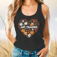 Art Teacher Heart Autumn Thanksgiving Kids Flowy Tank, gift for family, gift for coworker Art Teacher Heart Autumn Thanksgiving Kids Flowy Tank, gift for family, gift for coworker