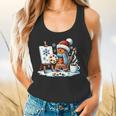 Artist Gingerbread Painter Art Teacher Student Christmas Flowy Tank, gift for family, gift for coworker