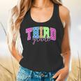 Back To School Neon Checkered Third Grade Colorful Teacher Flowy Tank, gift for family, gift for coworker Back To School Neon Checkered Third Grade Colorful Teacher Flowy Tank, gift for family, gift for coworker