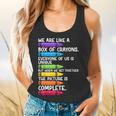 Back To School Teacher We Are Like A Box Of Crayons Flowy Tank, gift for family, gift for coworker Back To School Teacher We Are Like A Box Of Crayons Flowy Tank, gift for family, gift for coworker