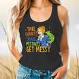 Beauty Teacher Take Chances Make Mistakes Get Messy Flowy Tank, gift for family, gift for coworker