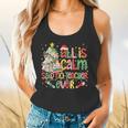 Book Tree All Is Calm Said No Teacher Ever Christmas Flowy Tank, gift for family, gift for coworker Book Tree All Is Calm Said No Teacher Ever Christmas Flowy Tank, gift for family, gift for coworker