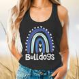 Bulldogs School Mascot Rainbow Teacher Lover Flowy Tank, gift for family, gift for coworker