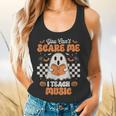 You Can't Scare Me I Teach Music Retro Teacher Halloween Flowy Tank, gift for family, gift for coworker