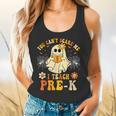 You Can't Scare Me I Teach Pre-K Halloween Teacher Ghost Flowy Tank, gift for family, gift for coworker You Can't Scare Me I Teach Pre-K Halloween Teacher Ghost Flowy Tank, gift for family, gift for coworker