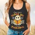 You Can't Scare Me I Teach Preschool Teacher Halloween Ghost Flowy Tank, gift for family, gift for coworker You Can't Scare Me I Teach Preschool Teacher Halloween Ghost Flowy Tank, gift for family, gift for coworker
