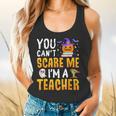 You Cant Scare Me Im A Teacher Halloween Trick Or Teach 2024 Flowy Tank, gift for family, gift for coworker