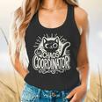 Cat Chaos Coordinator For Women Mom Halloween Teacher Flowy Tank, gift for family, gift for coworker Cat Chaos Coordinator For Women Mom Halloween Teacher Flowy Tank, gift for family, gift for coworker