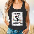 Cat It's Fine I'm Fine Everything Is Fine Teacher Life Flowy Tank, gift for family, gift for coworker Cat It's Fine I'm Fine Everything Is Fine Teacher Life Flowy Tank, gift for family, gift for coworker