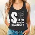 Christian Teacher S Is For Sunday School Essentials Flowy Tank, gift for family, gift for coworker Christian Teacher S Is For Sunday School Essentials Flowy Tank, gift for family, gift for coworker