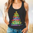 Christmas Tree Made Of Crayons School Teacher Life Student Flowy Tank, gift for family, gift for coworker