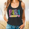 Colorful PARA Teacher Paraprofessional Cute Pencil Flowy Tank, gift for family, gift for coworker Colorful PARA Teacher Paraprofessional Cute Pencil Flowy Tank, gift for family, gift for coworker