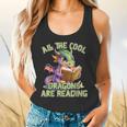 All The Cool Dragons Are Reading Dragon Teacher Flowy Tank, gift for family, gift for coworker