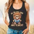 All The Cool Lions Are Reading Lion Teacher Men Women Kids Flowy Tank, gift for family, gift for coworker