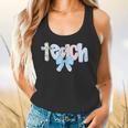 Coquette Bow Teach Teacher Happy First Day Back To School Flowy Tank, gift for family, gift for coworker