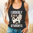 Cow Teacher Lover Flowy Tank, gift for family, gift for coworker