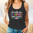 Dimelo En EspañOl Maestra De EspañOl Spanish Teacher Flowy Tank, gift for family, gift for coworker Dimelo En EspañOl Maestra De EspañOl Spanish Teacher Flowy Tank, gift for family, gift for coworker