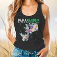 Dino Para Professional Teacher Collection T-Rex Dinosaur Paraeducator Assistant Teacher Flowy Tank, gift for family, gift for coworker