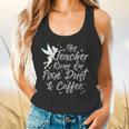 Disney Peter Pan Tinkerbell Teacher Pixie Dust And Coffee Flowy Tank, gift for family, gift for coworker Disney Peter Pan Tinkerbell Teacher Pixie Dust And Coffee Flowy Tank, gift for family, gift for coworker