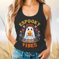 Espooky Vibes Spanish Mexican Halloween Ghost Teachers Flowy Tank, gift for family, gift for coworker