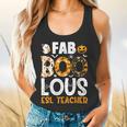 Faboolous ESL ESOL Teacher Spooky Teacher Halloween Costume For Men Women Flowy Tank, gift for family, gift for coworker