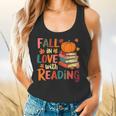 Fall In Love With Reading Autumn Thanksgiving Shirt Teacher Flowy Tank, gift for family, gift for coworker Fall In Love With Reading Autumn Thanksgiving Shirt Teacher Flowy Tank, gift for family, gift for coworker