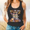 Fall In Love With Reading Halloween Stack Of Book Teacher Flowy Tank, gift for family, gift for coworker