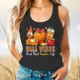 Fall Vibes Costume Teacher Thanksgiving Leopard Gnome Flowy Tank, gift for family, gift for coworker