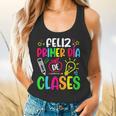 Feliz Primer Dia De Clases Kids Girl Teacher Spanish School Flowy Tank, gift for family, gift for coworker