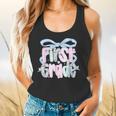 First Grade Coquette Bow Girls Teacher Team 1st Grade Squad Flowy Tank, gift for family, gift for coworker