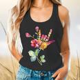 Flower American Sign Language ASL Teacher Teaching Deaf Flowy Tank, gift for family, gift for coworker