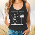 Funny Skeleton Music Teacher I'Ll Wait Until It's Quiet Flowy Tank, gift for family, gift for coworker