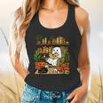 Ghost Library Reading Books Halloween Librarian Teacher Flowy Tank, gift for family, gift for coworker