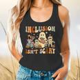 Halloween SLP Sped Teacher Groovy Inclusion Isn't Scary Flowy Tank, gift for family, gift for coworker