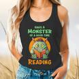 Halloween Teacher Librarian Monster Reading Books Men Women Kids Flowy Tank, gift for family, gift for coworker