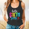 Hello Sixth Grade Cute Back To School 6th Grade Teacher Kids Flowy Tank, gift for family, gift for coworker